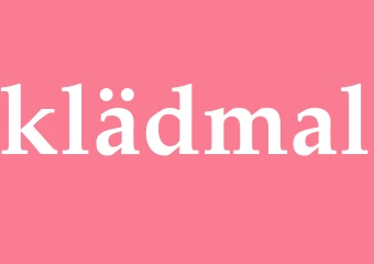 Synonym klädmal