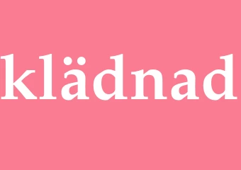 Synonym klädnad