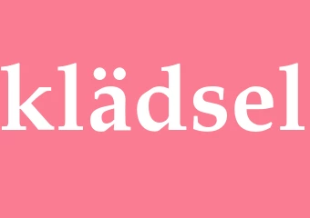 Synonym klädsel