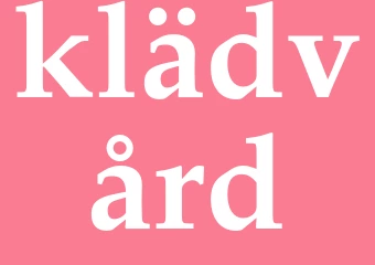 Synonym klädvård