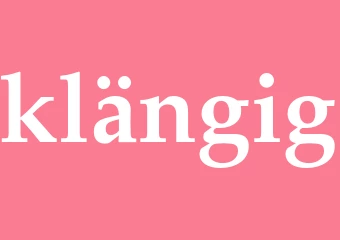 Synonym klängig
