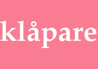Synonym klåpare
