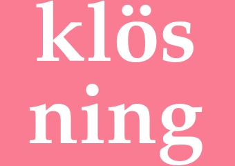 Synonym klösning