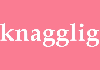 Synonym knagglig