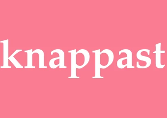 Synonym knappast