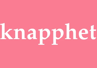 Synonym knapphet