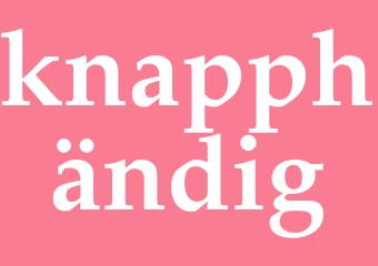 Synonym knapphändig