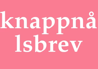 Synonym knappnålsbrev
