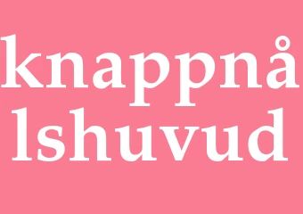 Synonym knappnålshuvud