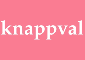 Synonym knappval