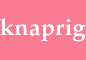 Synonym knaprig