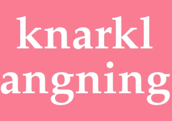 Synonym knarklangning
