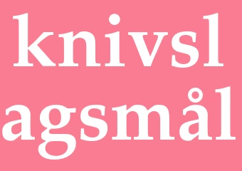 Synonym knivslagsmål