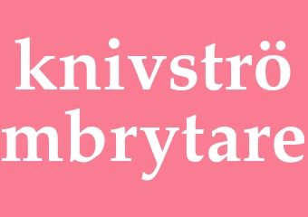 Synonym knivströmbrytare