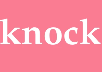 Synonym knock