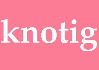 Synonym knotig
