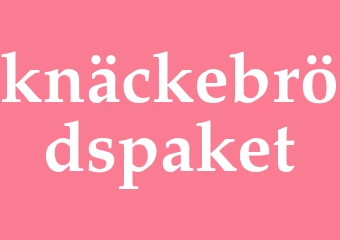 Synonym knäckebrödspaket