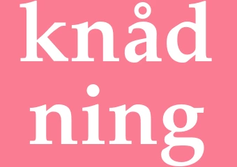 Synonym knådning