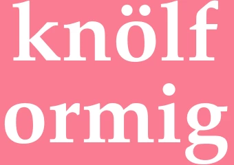 Synonym knölformig