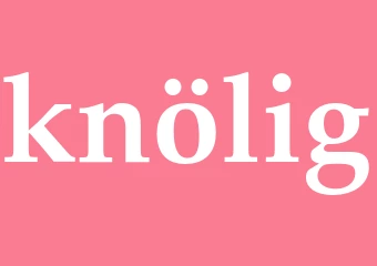 Synonym knölig