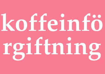 Synonym koffeinförgiftning