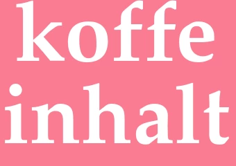 Synonym koffeinhalt