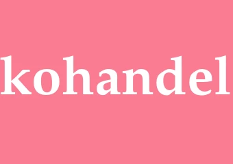 Synonym kohandel