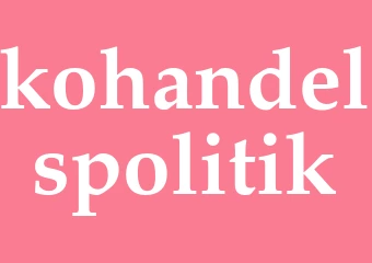 Synonym kohandelspolitik