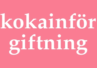 Synonym kokainförgiftning