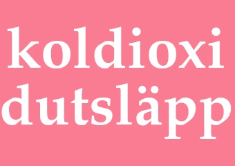 Synonym koldioxidutsläpp