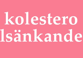Synonym kolesterolsänkande
