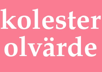 Synonym kolesterolvärde