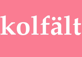 Synonym kolfält