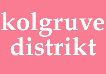 Synonym kolgruvedistrikt