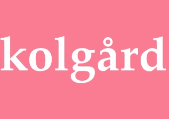 Synonym kolgård