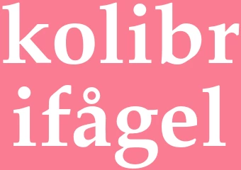 Synonym kolibrifågel