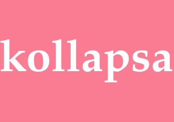 Synonym kollapsa