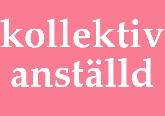 Synonym kollektivanställd