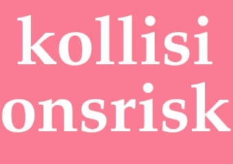 Synonym kollisionsrisk
