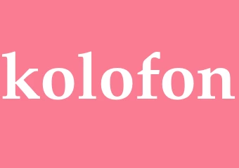 Synonym kolofon