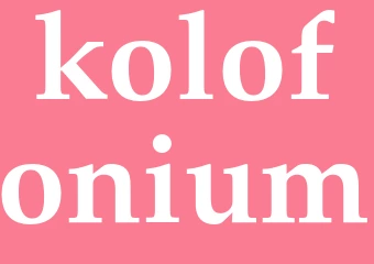 Synonym kolofonium