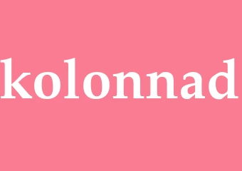Synonym kolonnad