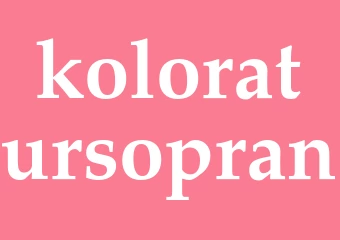 Synonym koloratursopran