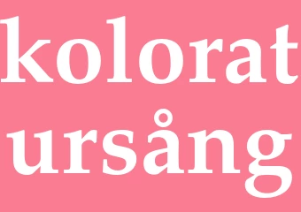 Synonym koloratursång