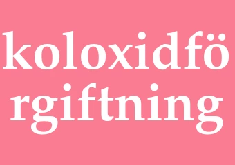 Synonym koloxidförgiftning