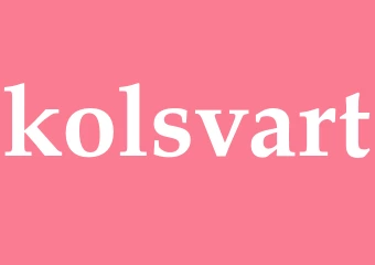 Synonym kolsvart