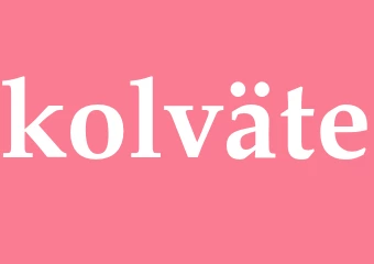 Synonym kolväte