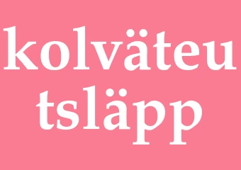 Synonym kolväteutsläpp
