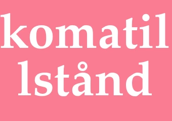 Synonym komatillstånd