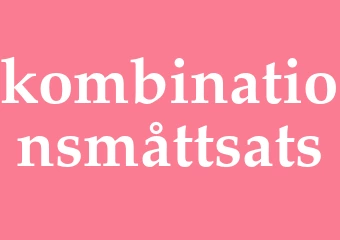 Synonym kombinationsmåttsats